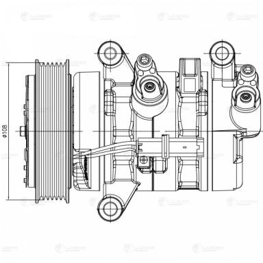 Компрессор кондиционера LCAC 2006