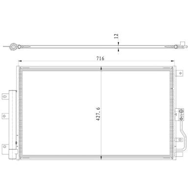 Радиатор кондиционера LRAC 3001