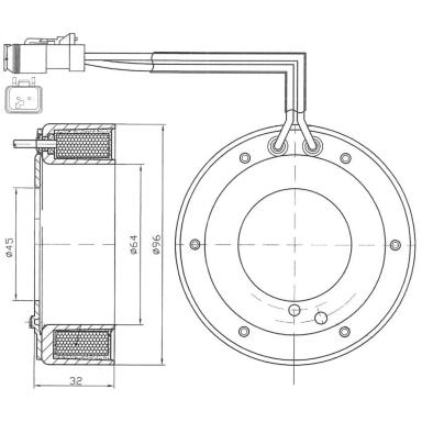 Катушка электромагнитная компрессора LMCC 2709