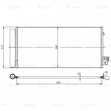 Радиатор кондиционера LRAC 2620