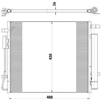 Радиатор кондиционера LRAC 0864