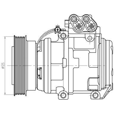 Компрессор кондиционера LCAC 0829