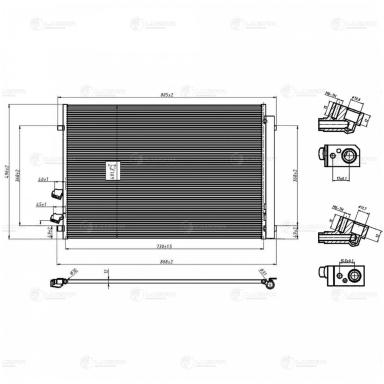 Радиатор кондиционера LRAC 1899