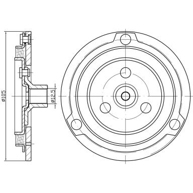Пластина прижимная муфты компрессора кондиционера LCP 2101