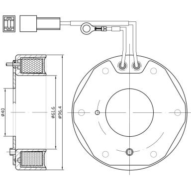 Катушка электромагнитная компрессора LMCC 0701