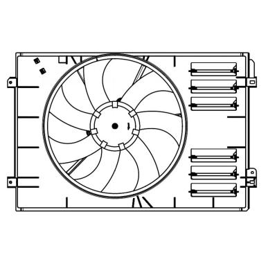 Вентилятор охлаждения в сборе с электроприводом LFK 1830