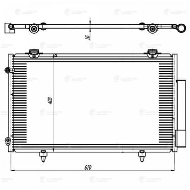 Радиатор кондиционера LRAC 3020