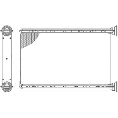 Радиатор отопителя LRh 2602