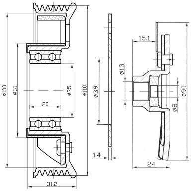 Муфта срывная для компрессора кондиционера LCC 1803
