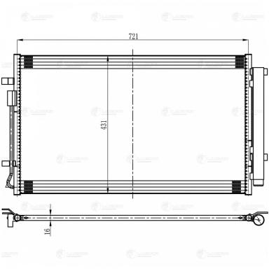 Радиатор кондиционера LRAC 0883