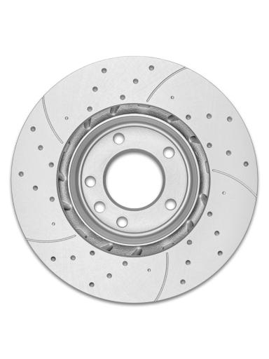Диск тормозной передний вентилируемый левый DSK-F002P