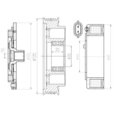 Муфта кондиционера LMAC 0909