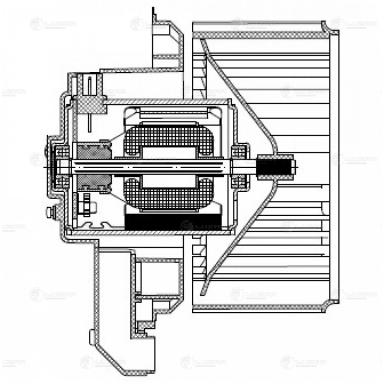 Мотор отопителя LFh 08M1