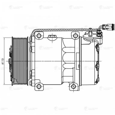 Компрессор кондиционера LCAC 2701