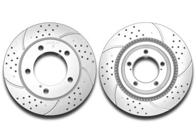 Диск тормозной передний вентилируемый DSK-F025P
