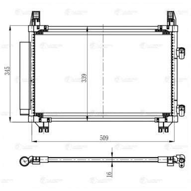 Радиатор кондиционера LRAC 1904