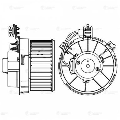 Мотор печки c крыльчаткой LFh 3035