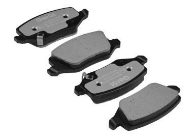 Колодки тормозные дисковые задние BPR157PG