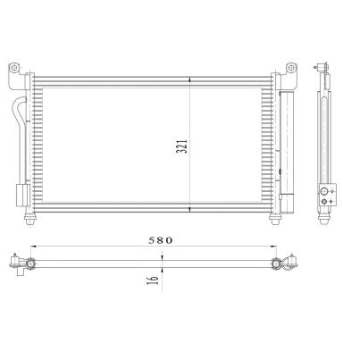 Радиатор кондиционера LRAC 3010