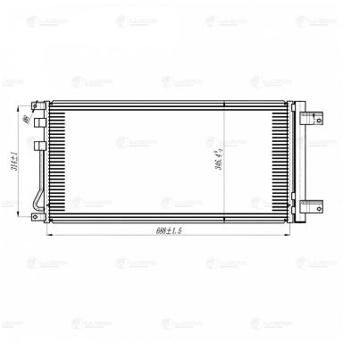 Радиатор кондиционера LRAC 1755