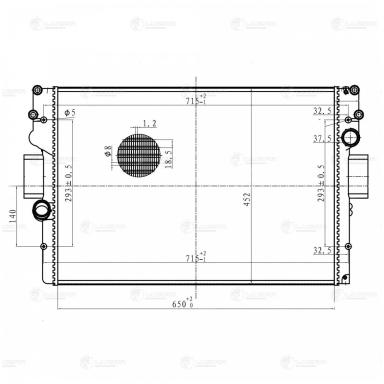 Радиатор двигателя LRc 1640