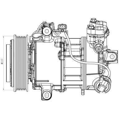 Компрессор кондиционера LCAC 3020