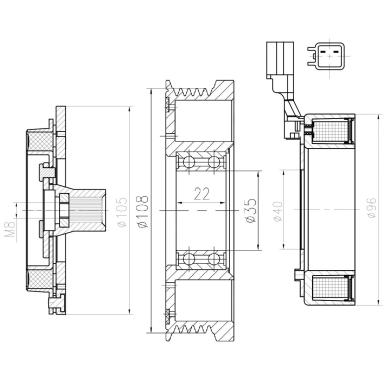 Муфта кондиционера LMAC 1020