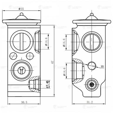 Клапан расширительный кондиционера LTRV 0803