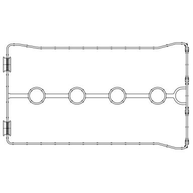 Прокладка крышки клапанной LES 20502