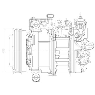 Компрессор кондиционера LCAC 1517