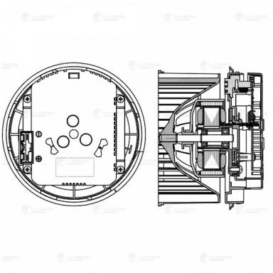 Мотор печки c крыльчаткой LFh 1004