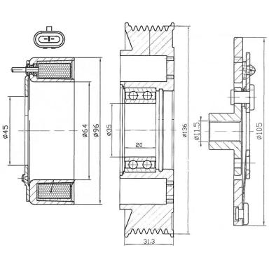 Муфта кондиционера LMAC 2810