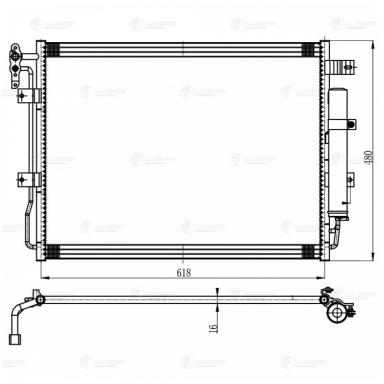 Радиатор кондиционера LRAC 1030