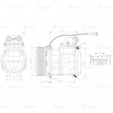 Компрессор кондиционера LCAC 1540