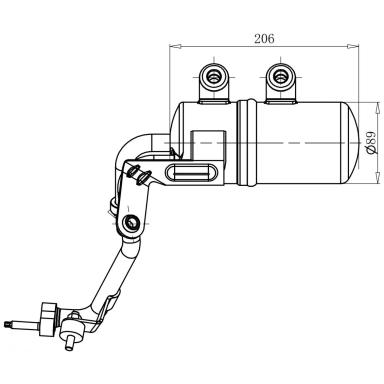 Ресивер-осушитель кондиционера LCR 1004
