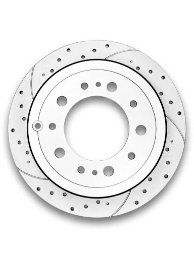 ДИСК ТОРМОЗНОЙ ЗАД ВЕНТ DSK-R010P