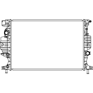Радиатор двигателя LRc 1043