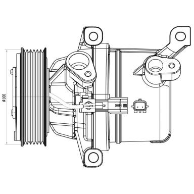Компрессор кондиционера LCAC 0915