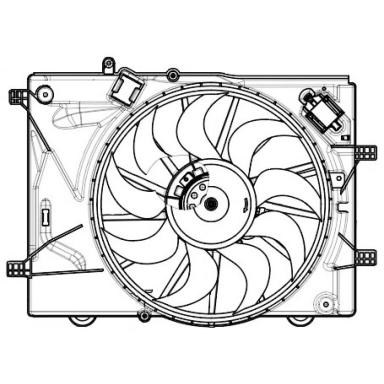 Вентилятор охлаждения в сборе с электроприводом LFK 0519