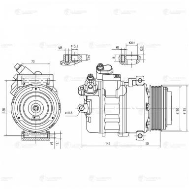 Компрессор кондиционера LCAC 2672