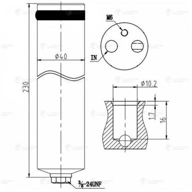 Ресивер-осушитель кондиционера LCR 1402