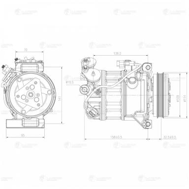 Компрессор кондиционера LCAC 1055