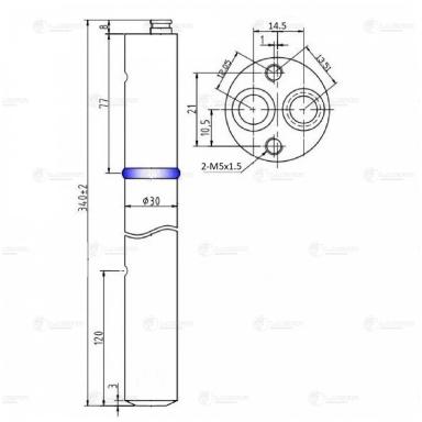 Ресивер-осушитель кондиционера LCR 1808