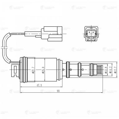Клапан компрессора кондиционера LCCV 1402