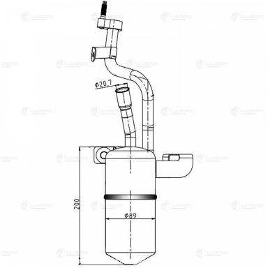 Ресивер-осушитель кондиционера LCR 1008
