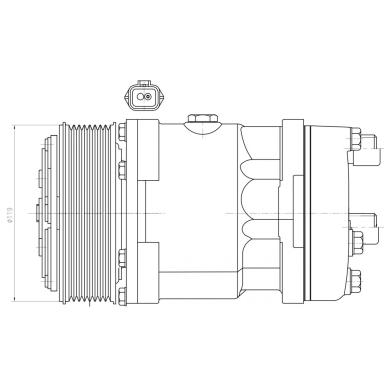 Компрессор кондиционера LCAC 1205