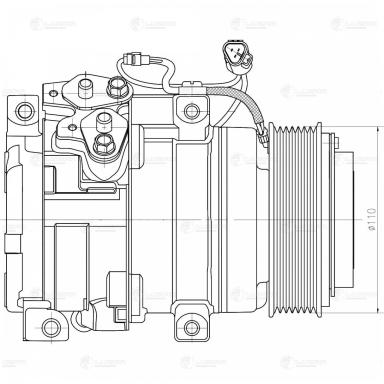 Компрессор кондиционера LCAC 1973