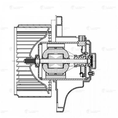 Мотор печки c крыльчаткой LFh 08E3