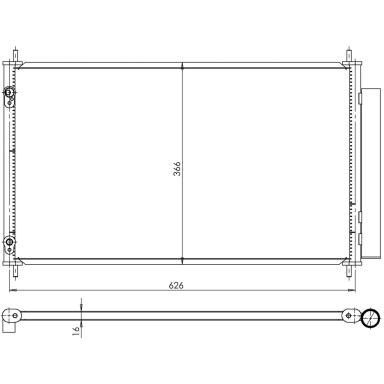 Радиатор кондиционера LRAC 1905