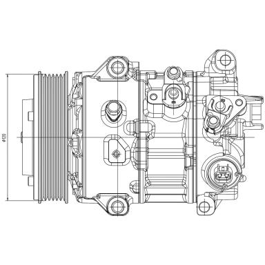 Компрессор кондиционера LCAC 1941